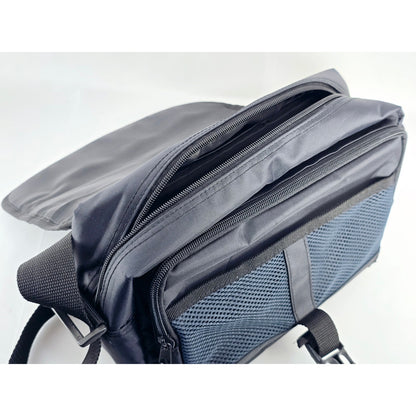 [Pre-owned] Genuine Minolta Camera Lens Shoulder Bag Nylon Black — Near MINT — Japan #5069
