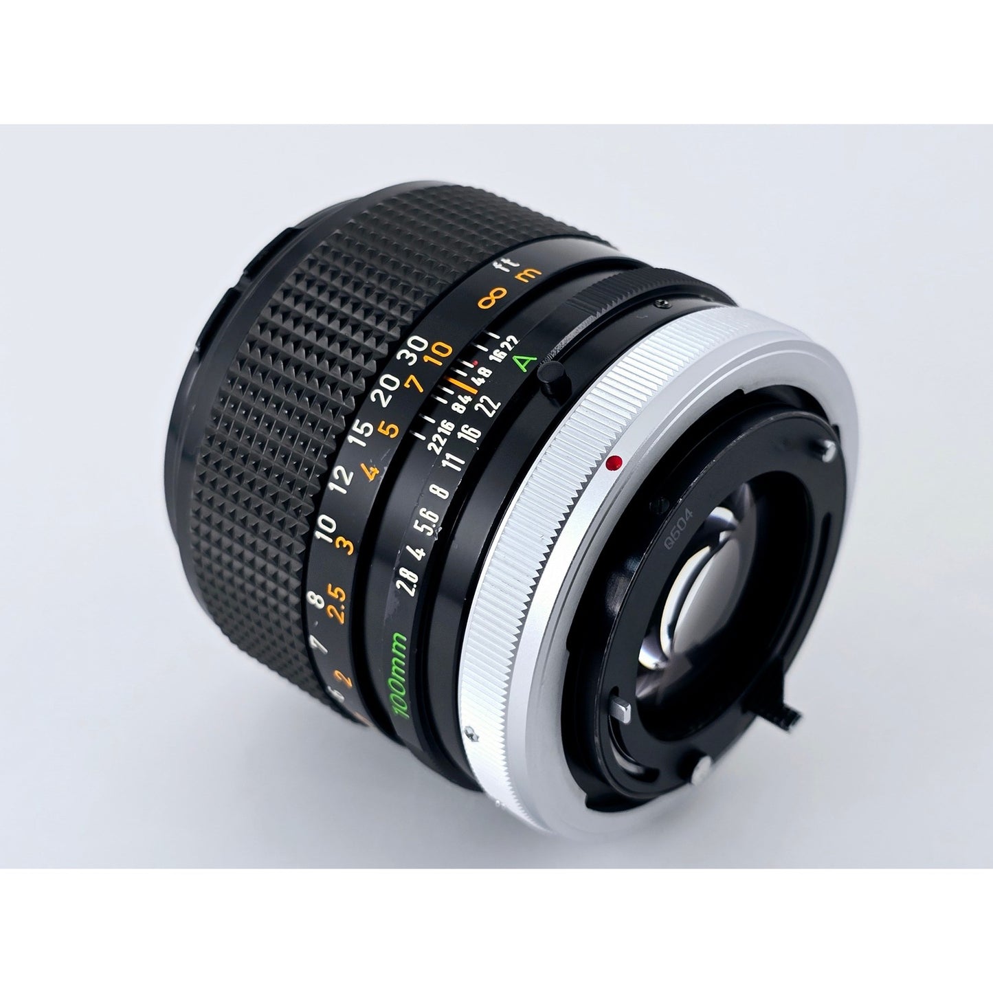 [Pre-owned] Canon FD 100mm F2.8 S.S.C. MF Telephoto Lens — Near MINT — Japan #4836
