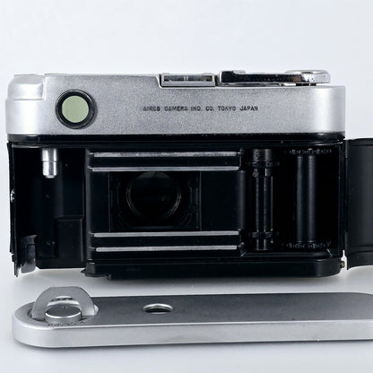 [Pre-owned] Aires 35 IIIC Rangefinder 35mm Film Camera Silver — Excellent+++++ — Japan #5656