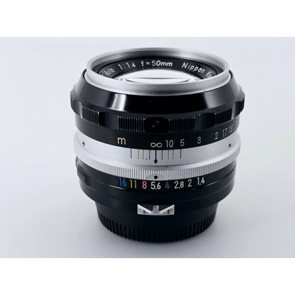 [Pre-owned] Nikon Non-Ai Nikkor-S Auto 50mm F1.4 MF Lens (6 Blades, Early) — Near MINT — Japan #4753