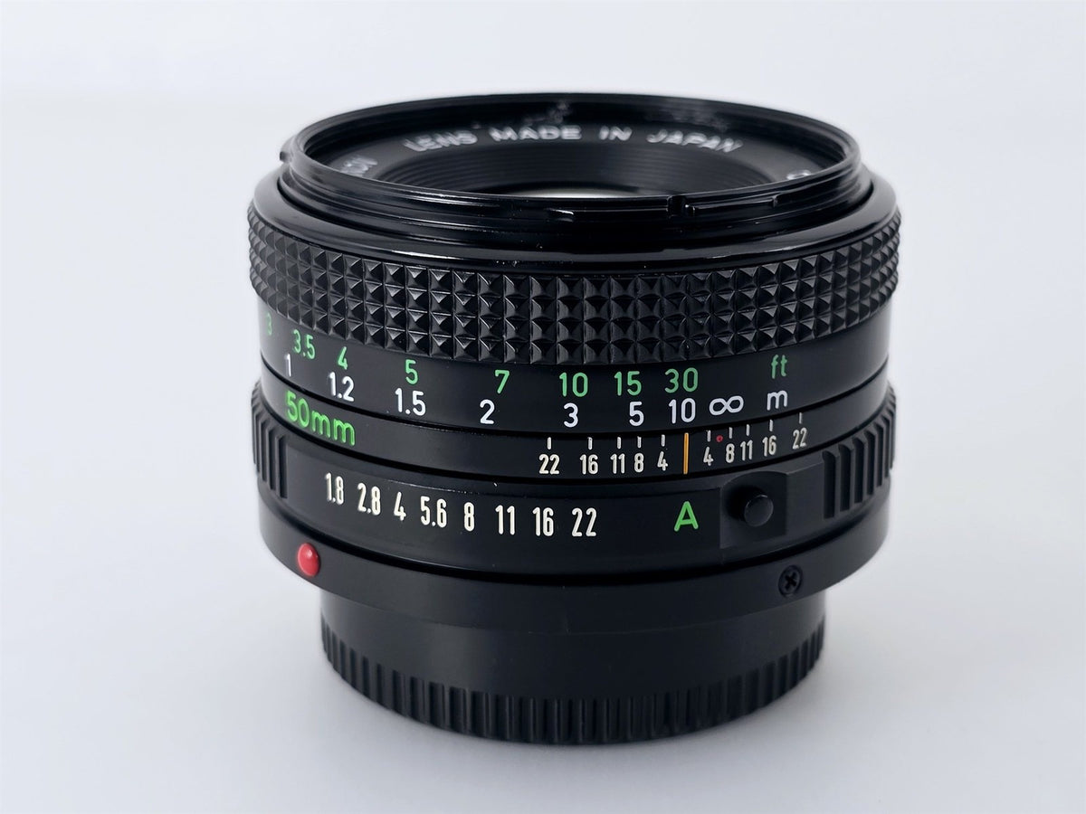 [Pre-owned] Canon AV-1 SLR Film Camera with New FD 50mm f/1.8 Lens — Near Mint — Japan #4929