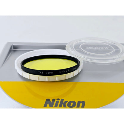 [Pre-owned] Nikon Y48 72mm Yellow Lens Filter — MINT — Japan #5024
