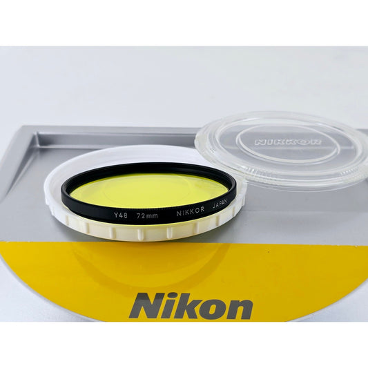 [Pre-owned] Nikon Y48 72mm Yellow Lens Filter — MINT — Japan #5024