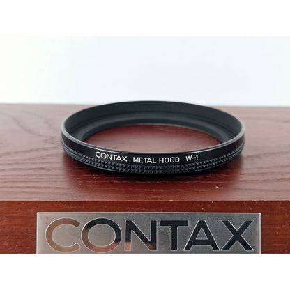 [Pre-owned] Contax Metal Lens Hood W-1 82mm — MINT — Japan #2910