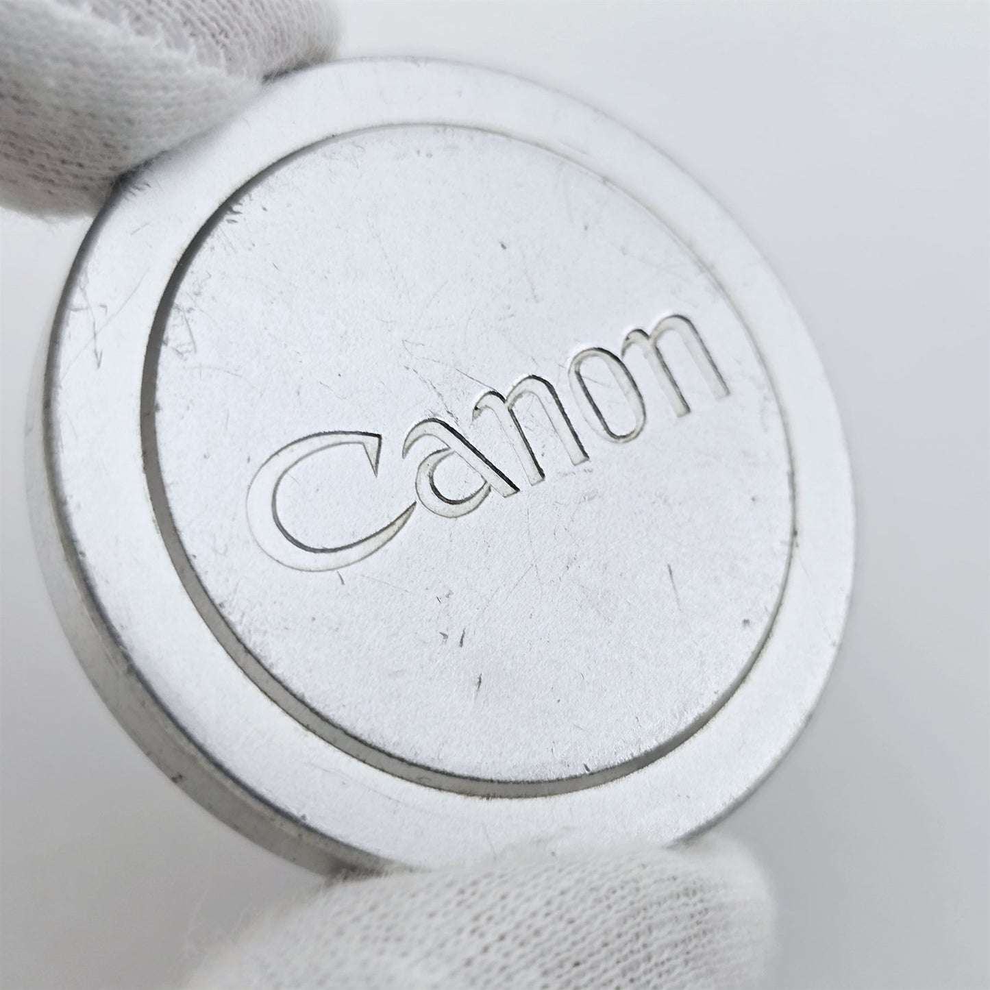 [Pre-owned] Canon 42mm Push On Metal Front Lens Cap for L39 — Excellent+++++ — Japan #5379