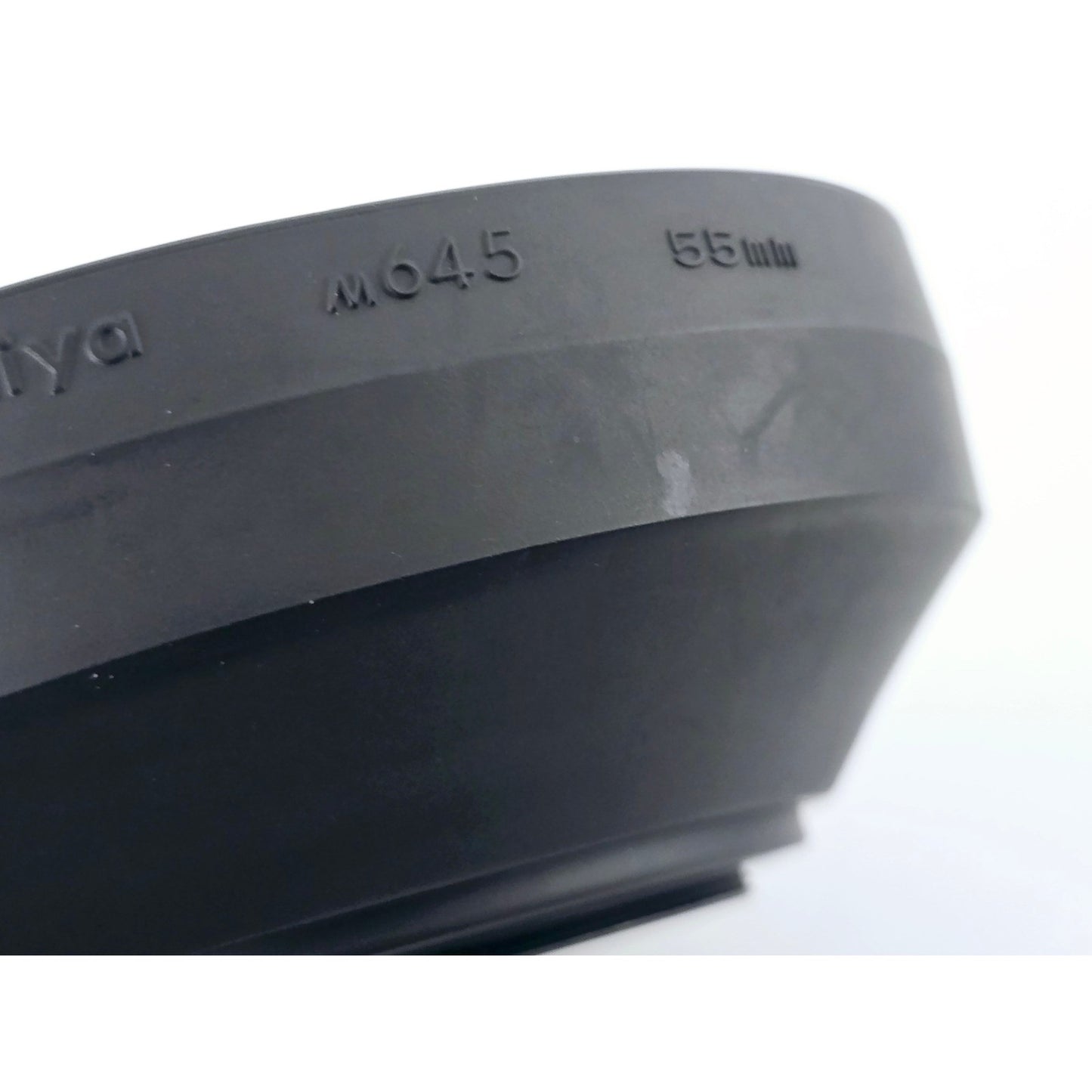 [Pre-owned] Mamiya M645 55mm Rubber Lens Hood Genuine for Sekor C — MINT — Japan #4782