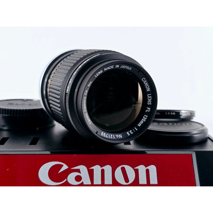[Pre-owned] Canon FL 135mm F3.5 MF Telephoto Lens — Near MINT+++ — Japan #3818