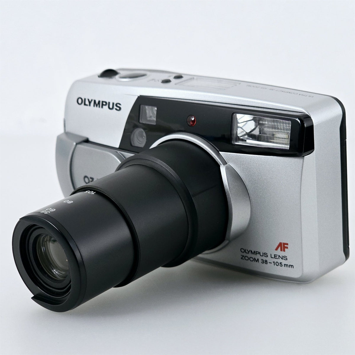 [Pre-owned] Olympus OZ 105 R Point & Shoot 35mm Film Camera Silver — Near Mint — Japan #5674