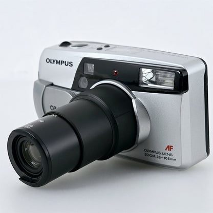 [Pre-owned] Olympus OZ 105 R Point & Shoot 35mm Film Camera Silver — Near Mint — Japan #5674