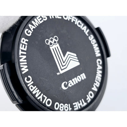 [Pre-owned] Canon Camera Of The 1980 Olympic Winter Games 52mm Lens Cap — Near MINT — Japan #4922