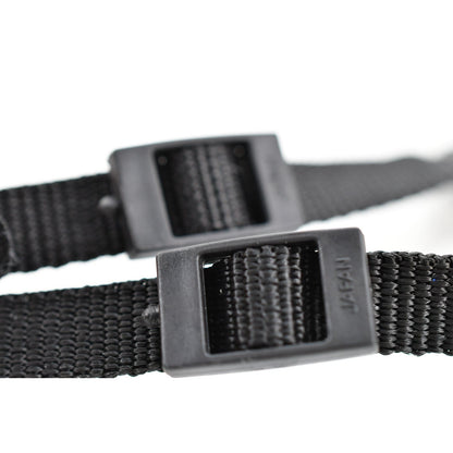 [Pre-owned] Contax Genuine Camera Neck Strap Black Nylon 0.98in (2.5cm) — Near MINT — Japan #2235