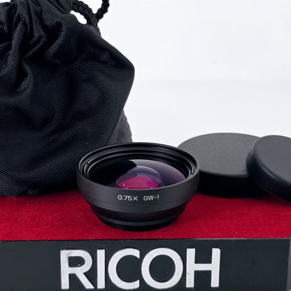 [Pre-owned] Ricoh GW-1 0.75x Wide Conversion Lens for GR Digital — Near Mint — Japan #5242