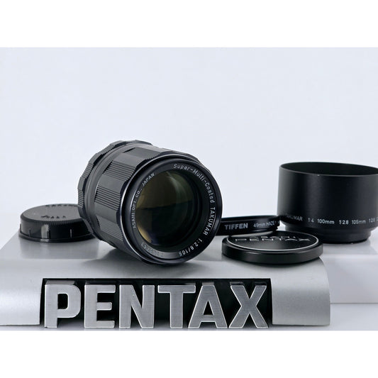 [Pre-owned] Pentax Super Multi Coated Takumar 105mm F2.8 SMC MF Lens M42 — Near MINT — Japan #4759