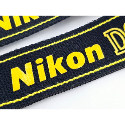 [Pre-owned] Nikon D300 Genuine DSLR Camera Neck Strap 1.5in (3.8cm) — MINT — Japan #3686