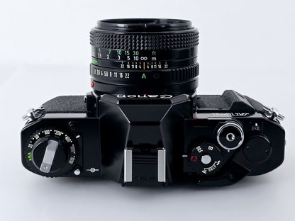 [Pre-owned] Canon AV-1 SLR Film Camera with New FD 50mm f/1.8 Lens — Near Mint — Japan #4929