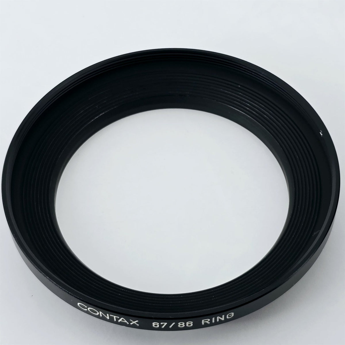 [Pre-owned] Contax 67/86 Step-Up Ring Adapter Filter Ring (Black) — Near Mint — Japan #5602