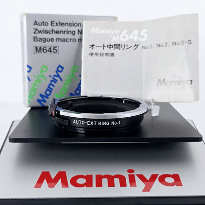 [Pre-owned] Mamiya M645 Auto Extension Ring No.1 Macro Tube for 645 Super Pro — Mint — Japan #5282