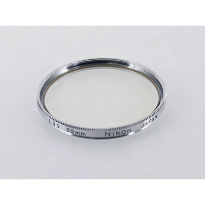 [Pre-owned] Nikon L39 52mm Chrome Frame Lens Filter Genuine — Near MINT — Japan #3786