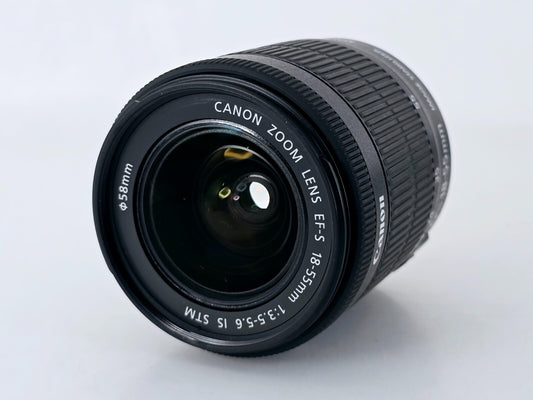 🌸[MINT] Canon EF-S 18-55mm F3.5-5.6 IS STM Zoom Lens w/EW-63C Hood From JAPAN