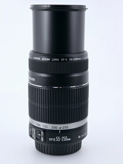 🌸[MINT] Canon EF-S 55-250mm F4-5.6 IS Telephoto Zoom Lens Genuine From Japan