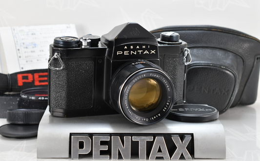 🌸[Near MINT] Pentax S3 Black SLR 35mm Film Camera 55mm F1.8 Lens From Japan
