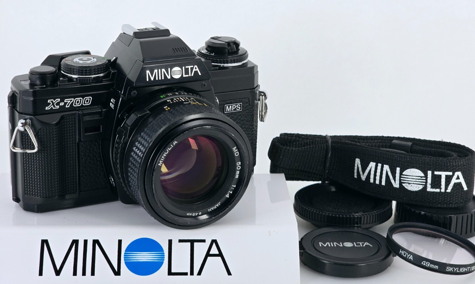 🌸[Near MINT] Minolta X-700 SLR 35mm Film Camera New MD 50mm F1.4 Lens Japan