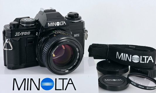 🌸[Near MINT] Minolta X-700 SLR 35mm Film Camera New MD 50mm F1.4 Lens Japan