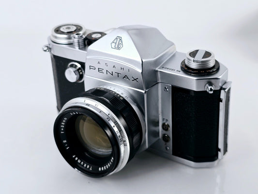 Rare!🌸[Near MINT] Pentax AP 35mm Film Camera Takumar 58mm F2 Lens From Japan