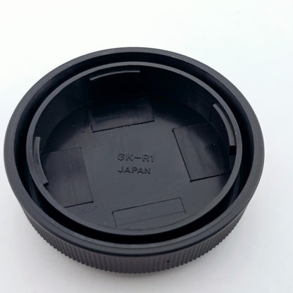[Pre-owned] Contax GK-B Chrome Body Cap & GK-R1 Rear Lens Cap Set for G1 G2 — Top MINT — Japan #1859