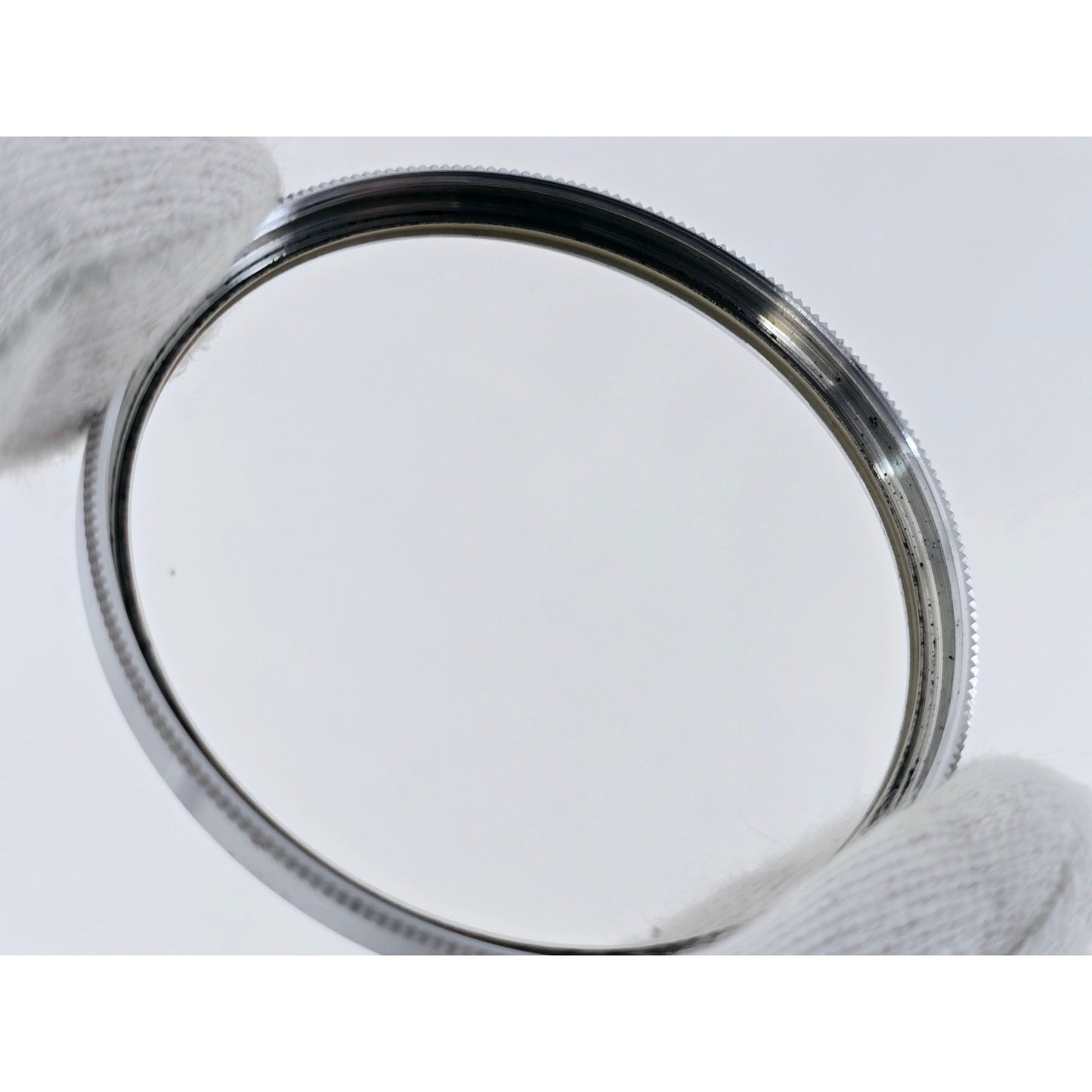 [Pre-owned] Nikon L38 52mm Chrome Frame Lens Filter — Near MINT — Japan #3690
