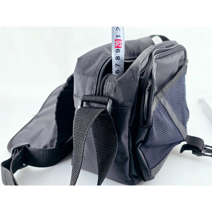 [Pre-owned] Genuine Minolta Camera Lens Shoulder Bag (Nylon, Black) — Near MINT — Japan #5073