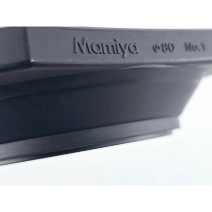 [Pre-owned] Mamiya No.1 Rubber Lens Hood 80mm for RZ/RB (50mm-65mm) or M645 — MINT — Japan #3603