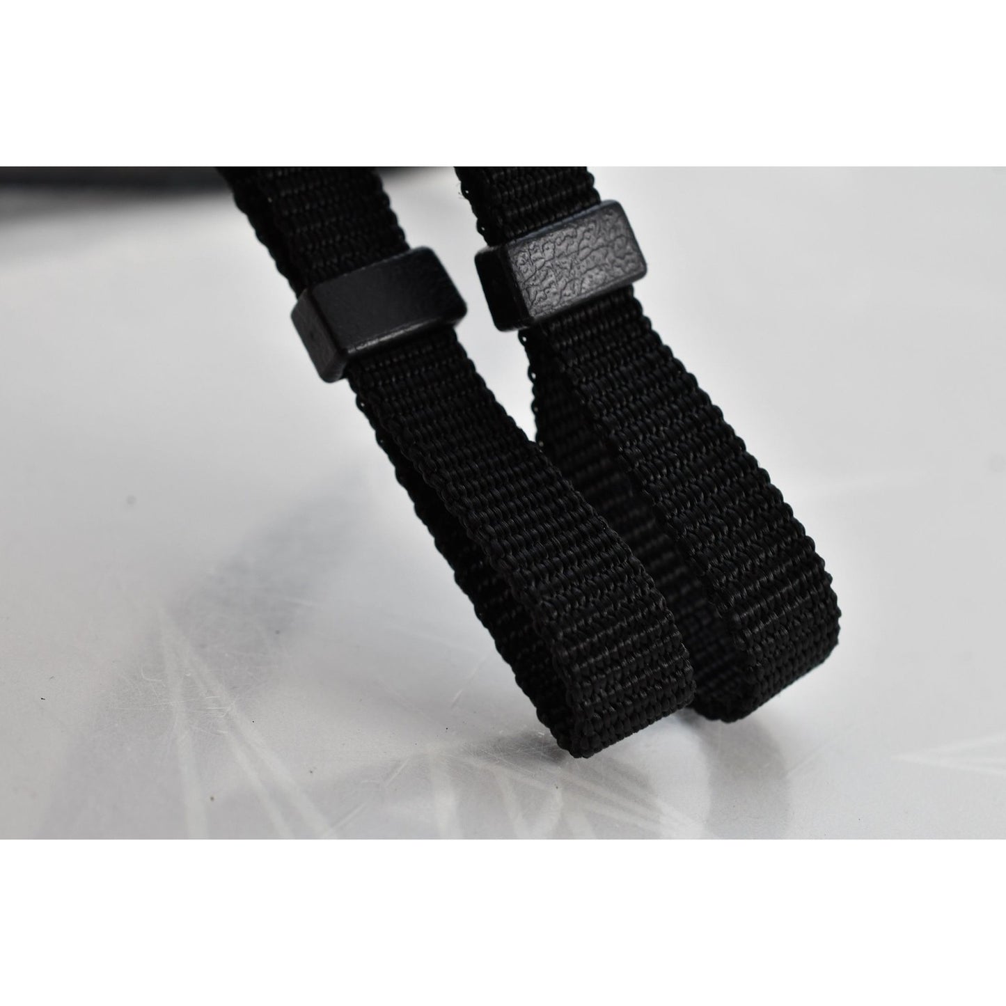 [Pre-owned] Contax Genuine Camera Neck Strap Black Nylon 0.98in (2.5cm) — Near MINT — Japan #2235