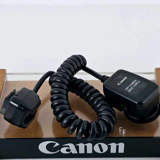 [Pre-owned] Canon Off-Camera Shoe Cord 2 TTL Flash Extension Cable for EOS — Near Mint — Japan #5573