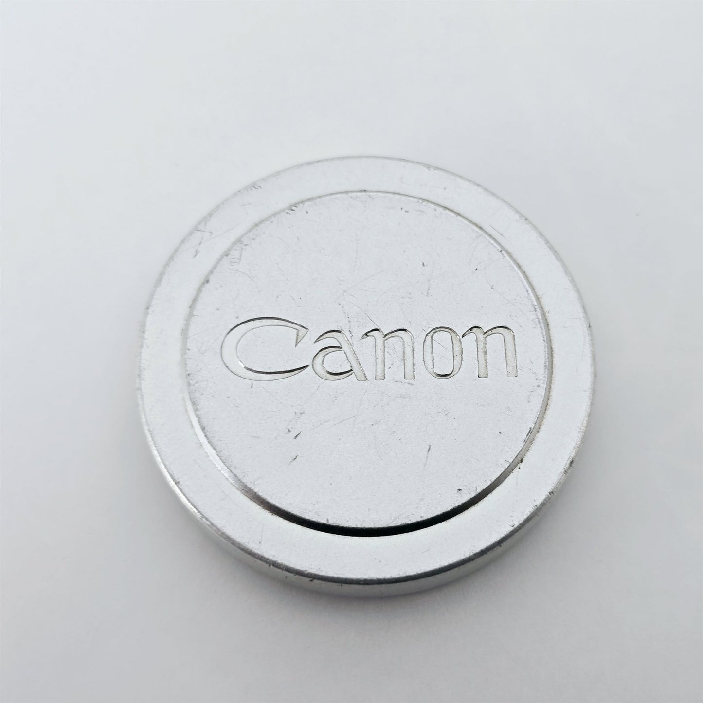 [Pre-owned] Canon 42mm Push On Metal Front Lens Cap for L39 — Excellent+++++ — Japan #5379