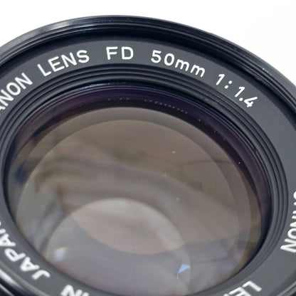 [Pre-owned] Canon New FD 50mm F1.4 MF Standard Prime Lens — Near Mint+++ — Japan #5775