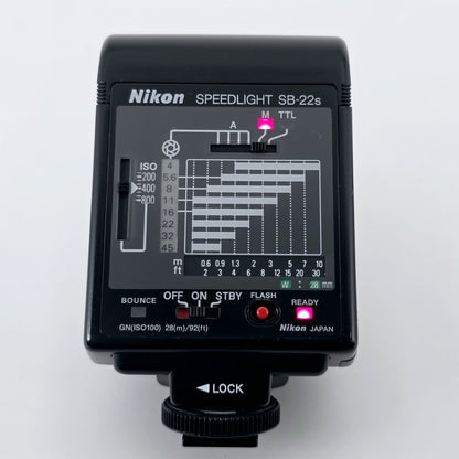 [Pre-owned] Nikon Speedlight SB-22s Flash for FM3A FE2 F100 — Near Mint+++ — Japan #5376