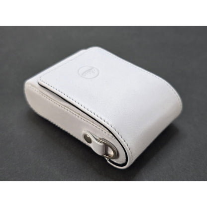 [Pre-owned] Leica 18699 Genuine Leather Camera Case White for C-LUX 2 — Unused — Japan #2477