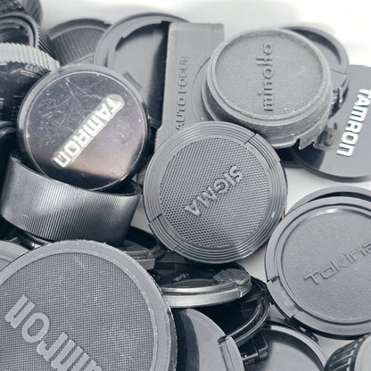 [Pre-owned] Bulk Lot 100 pcs Assorted Front & Rear Camera Lens Caps — Near Mint — Japan #5565