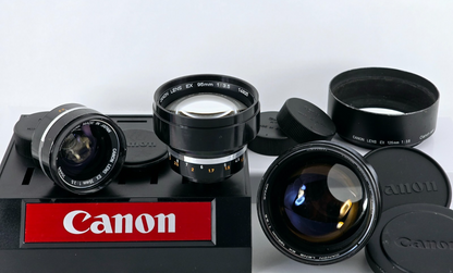 Set of 3🌸[Exc+++++] Canon EX lens 35mm 95mm 125mm F3.5 Lens From Japan