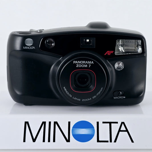 [Pre-owned] Minolta Panorama Zoom 7 Quartz Date Point & Shoot 35mm Film Camera — Mint — Japan #5507