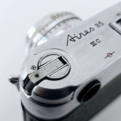 [Pre-owned] Aires 35 IIIC Rangefinder 35mm Film Camera Silver — Excellent+++++ — Japan #5656
