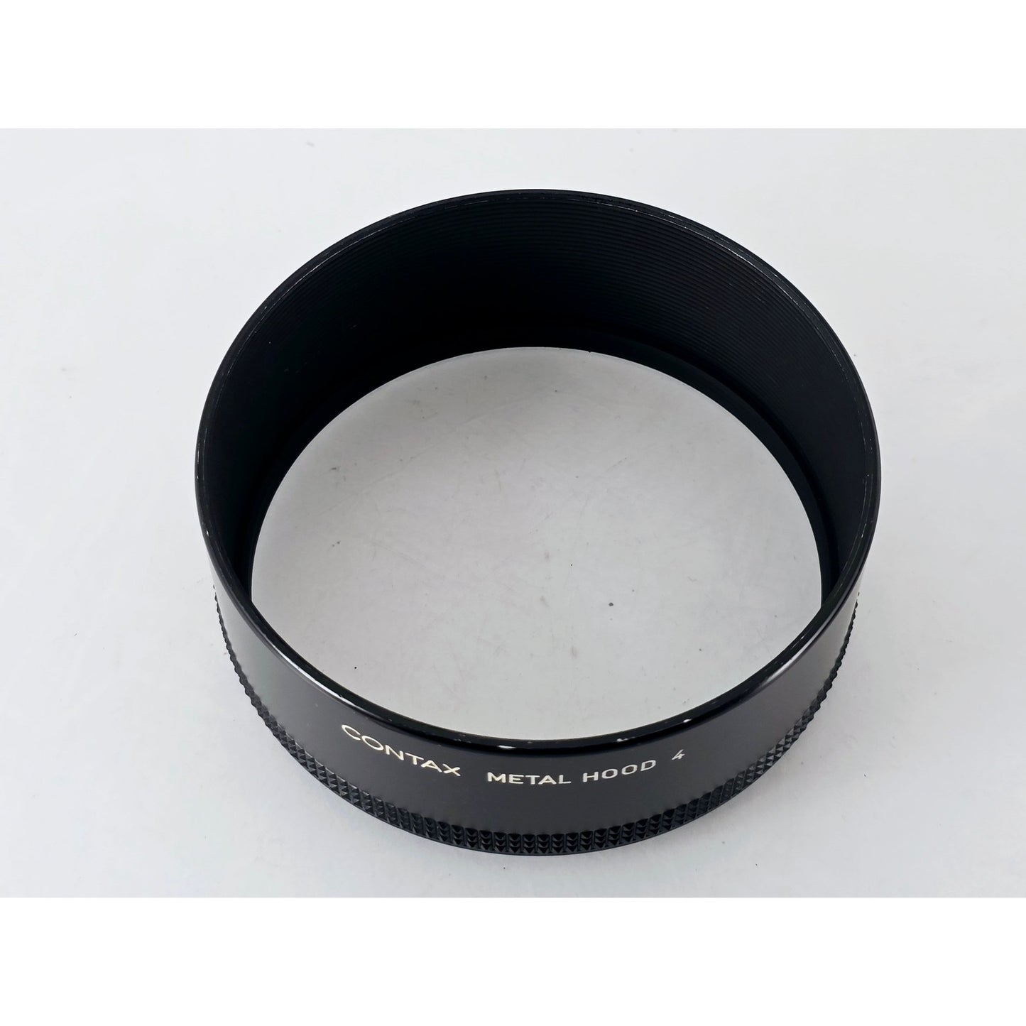 [Pre-owned] Contax Metal Lens Hood 4 with 67/86 Adapter Ring Set — MINT — Japan #4229