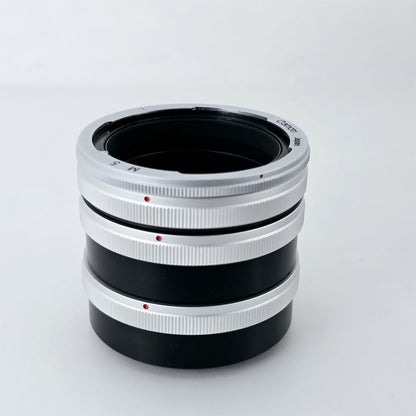 [Pre-owned] Canon Extension Tube M Set (M5 M10 M20) x2 for FD FL Mount — Mint — Japan #5632