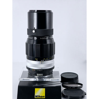 [Pre-owned] Nikon Nikkor Q Auto 200mm F4 Ai Converted Telephoto Lens — Near MINT — Japan #4410