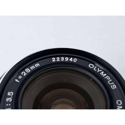 [Pre-owned] Olympus G.Zuiko Auto-W 28mm F3.5 MF Lens — Near MINT — Japan #4363