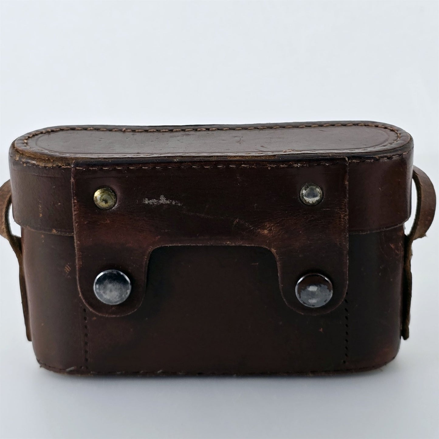 [Pre-owned] Vintage Leica Brown Leather Hard Camera Case — Excellent+++++ — Japan #5455