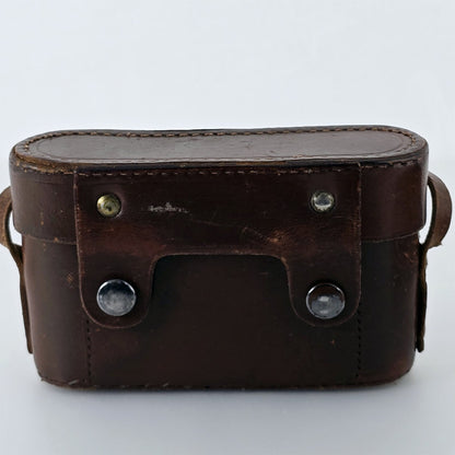 [Pre-owned] Vintage Leica Brown Leather Hard Camera Case — Excellent+++++ — Japan #5455