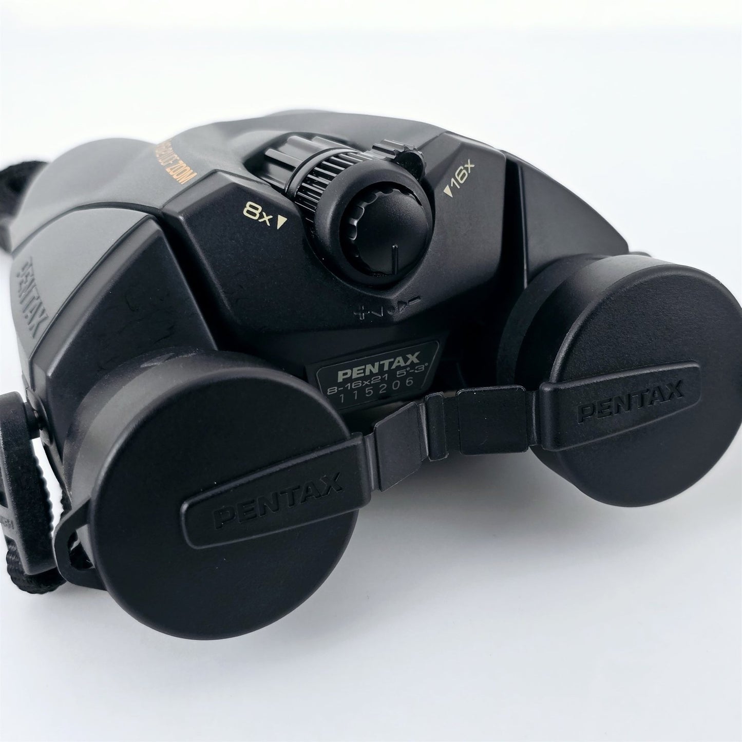 [Pre-owned] Pentax UCF Compact 8-16x21 Zoom Binoculars (Gray) — Near Mint — Japan #5543