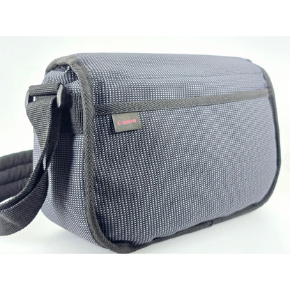 [Pre-owned] Genuine Canon Camera Lens Shoulder Bag Nylon Black — Near MINT — Japan #4804